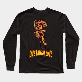 Live Laugh Love Tiger Long Sleeve T-Shirt